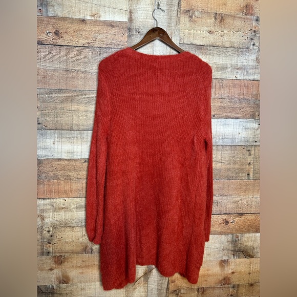 Quinn+Willow Burnt Orange sunset Long Cardigan L - Picture 5 of 7
